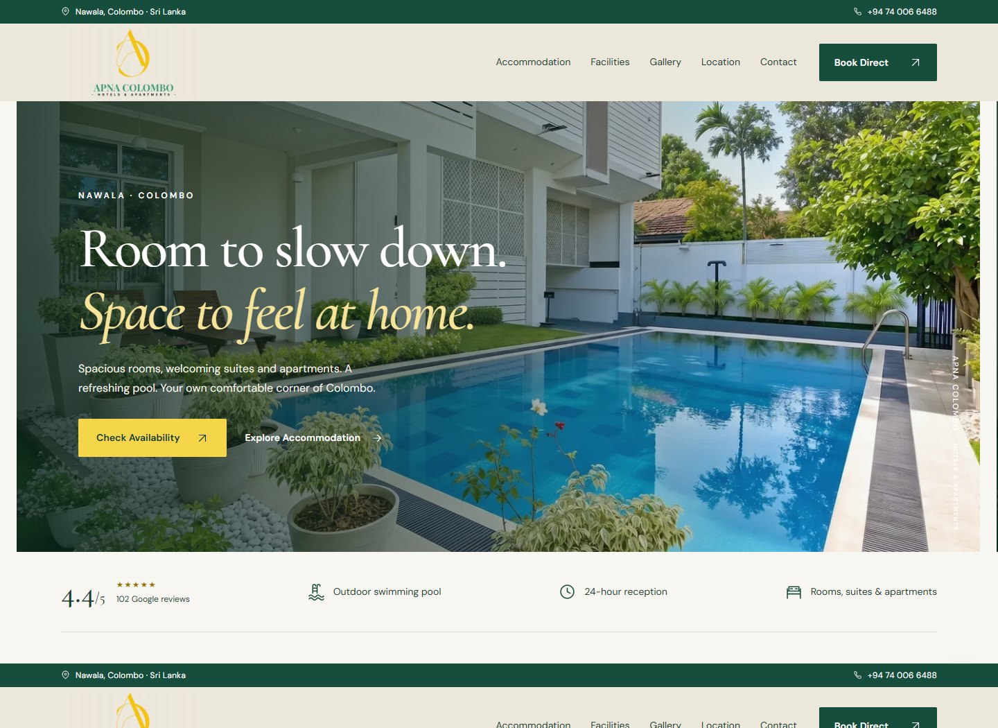 Screenshot of the Apna Colombo website